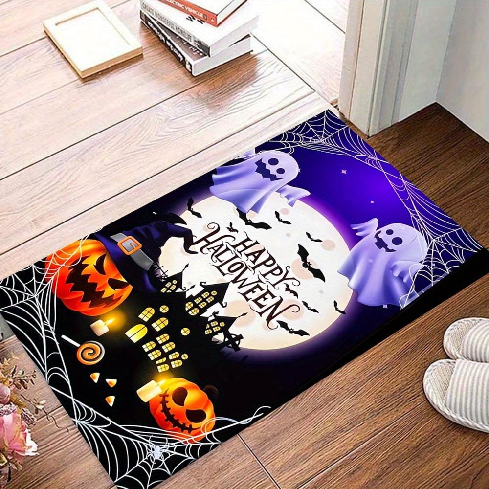 

1pc Happy Halloween Area Rug, Slip-Resistant, Easy-Clean, Stain-Resistant, Perfect for Cozy Living Rooms, Bedrooms, Kitchens, Offices, and H 60cm by 90cm