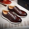 Light Luxury Leather Shoes Men'S Leather Casual Shoes Fashion Party Men'S Shoes Large Size Casualleathershoes