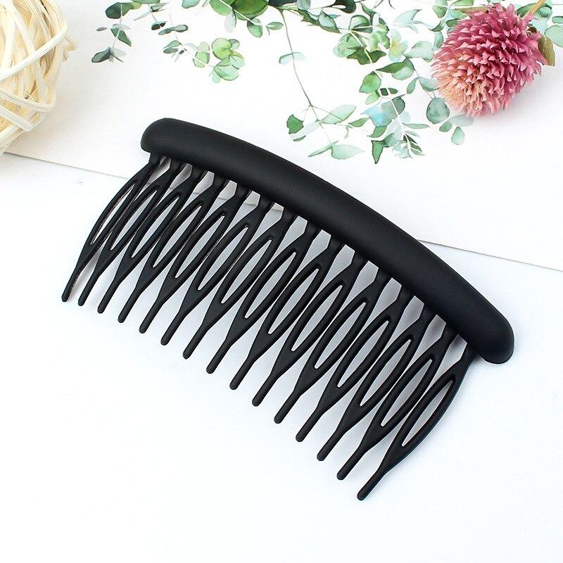 15 Teeth Matte Candy Color Hair Comb Clip Hair Styling Accessories Women Broken Hair Hairpins Headdress Wedding Hair DIY Jewelry