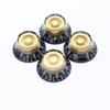4Pcs Electric Guitar Bass Top Hat Speed Control Volume Knobs for EPI LP Electric Guitar Bass Black