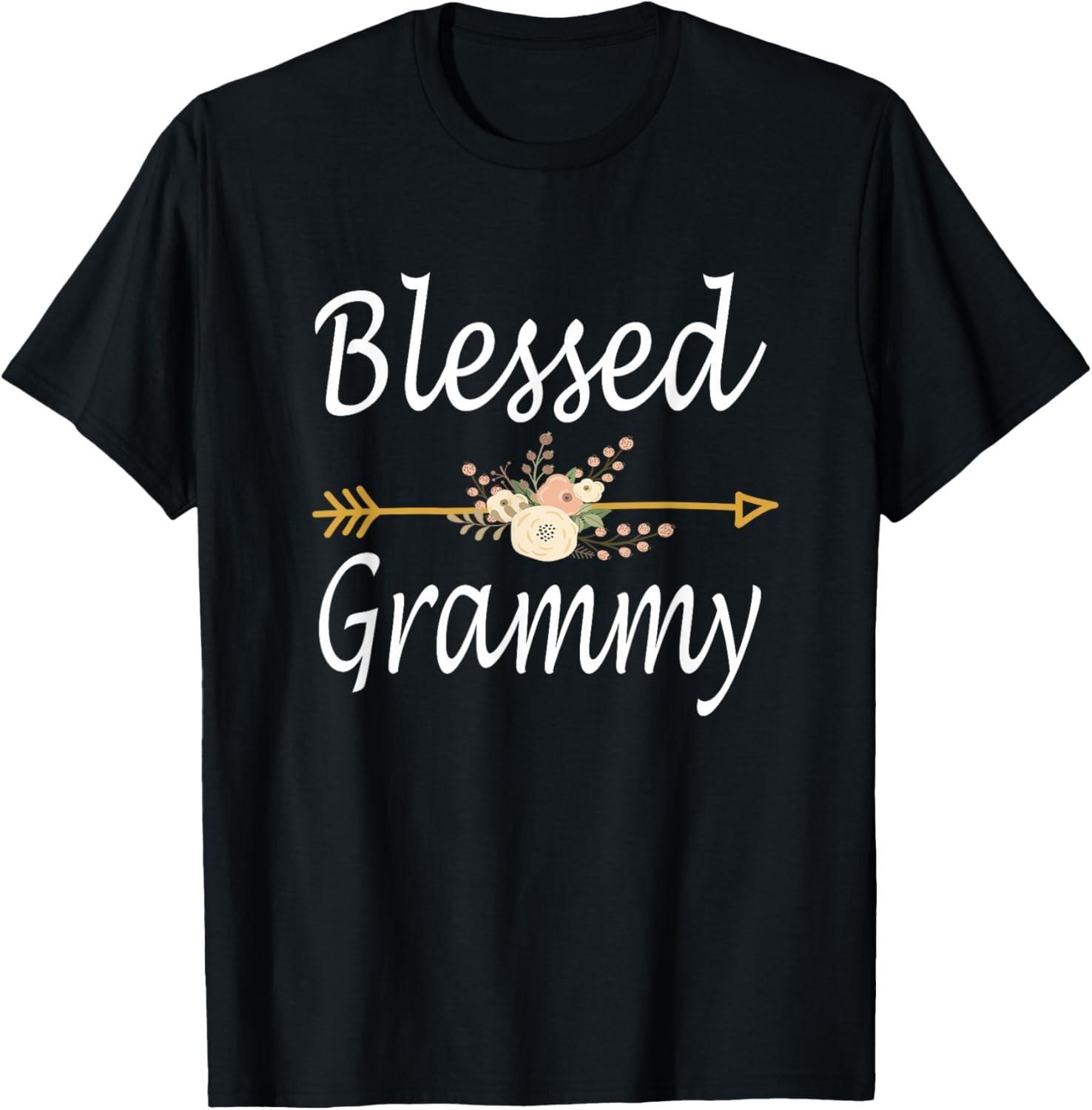 Funny Blessed Grammy Shirt Tee Gift Unisex T-Shirt S разноцветный
