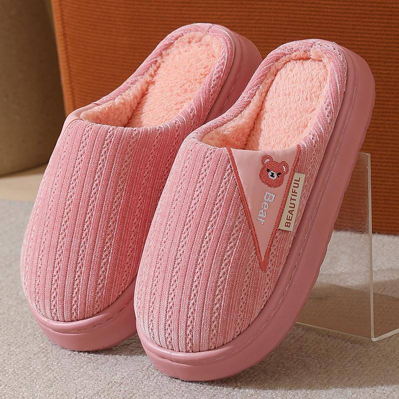 Fashion Casual Women's Home Slippers Plush Luxury Designer Woman Shoes Indoor Fluffy Winter Platform Fuzzy Fur Slides Elegant Flats Soft