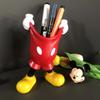 & Kawaii Mickey Glove Pen Holder Anime Cute Cartoon Pencil Stationery Desktop Decoration Student Pen Holder Christmas Gift