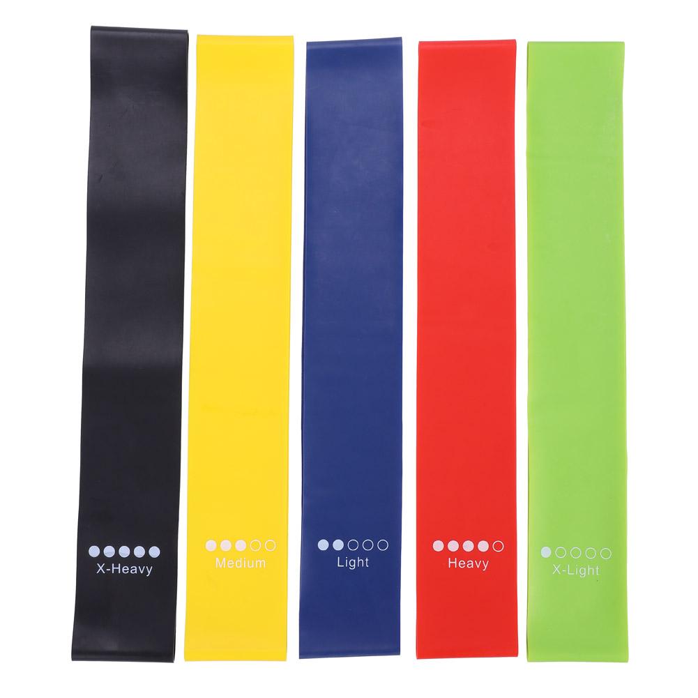 

5 Pcs Yoga Resistance Loop Bands Indoor Outdoor Gym Fitness Training Sports Exercises