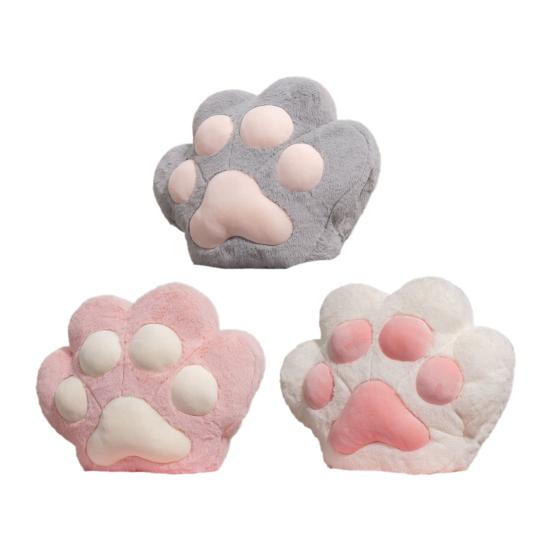 Poduszka Łapka Kota z Kieszeniami na Ręce Pluszowa Poduszka w Kształcie Łapy Miękka Poduszka Dekoracyjna do Domu Sypialni Salonu Sofa Kanapa