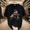 2024 Trendy Men's Cotton Short-Sleeve Round Neck Cartoon Print T-Shirt