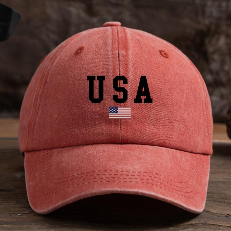 American Printed Baseball Cap for Men and Women, Outdoor Fashion Versatile, Daily Casual Duckbill Cap