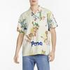 Puma Adventure Planet Aop Letter Print Square Neck Short Sleeve Shirt Men Shirts White 533484-65
