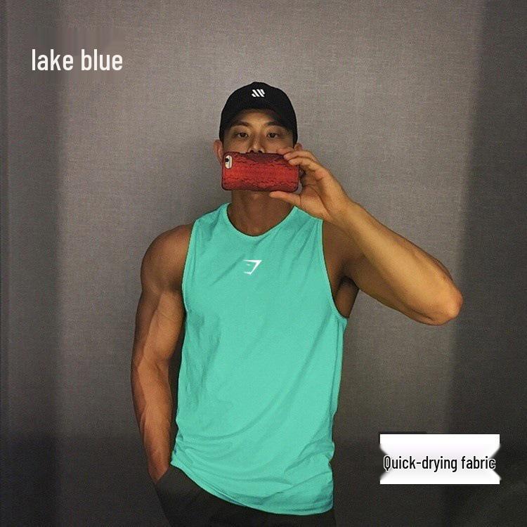 Gilet da Allenamento Senza Maniche Quick-Dry da Uomo Gymshark - Rete Estiva Girocollo