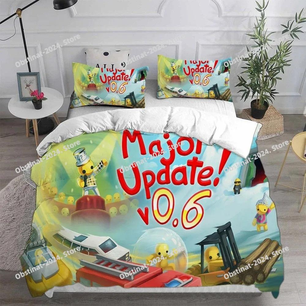 Cartoon Game Wobbly&Life Duvet Cover Pillowcase Bedding Set Adult Boys Girls Bedroom Decoration Children Gift Single Double Size