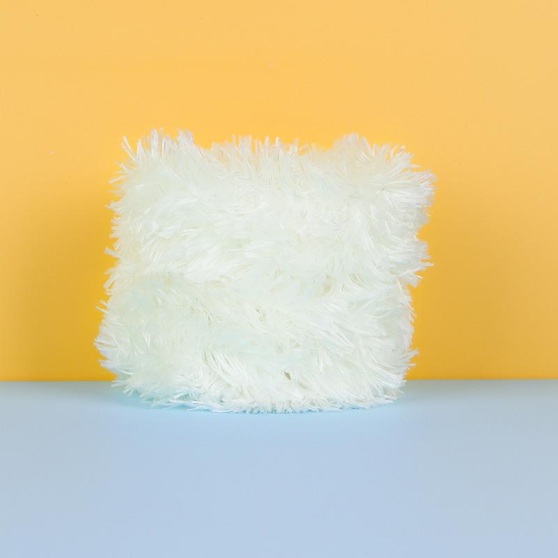 20 mm Material Kristall Sammet Vridpinne Handgjord Docka Valp Ullremsor Konstgjorda Ullremsor