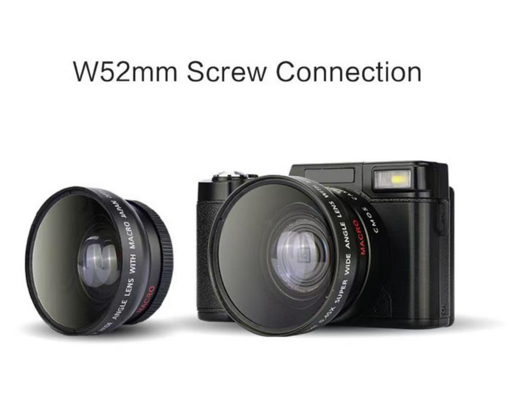 48MP 4K Digitalkamera Camcorder mit Klappbildschirm R2S