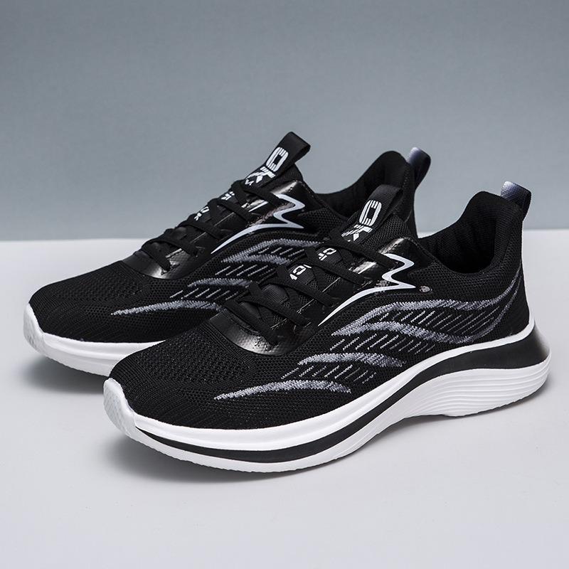 Mesh Men's Shoes Spring Sports Shoes Versatile Men's Breathable High Elastic Soft Sole Wear-resistant Lightweight Running Casual Shoes