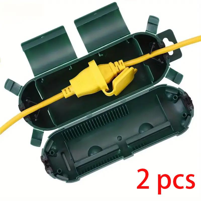 Outdoor Extension Line Safety Cover Waterproof Sealed and Weather Resistant Electrical Connection Box Protecting Outdoor Sockets