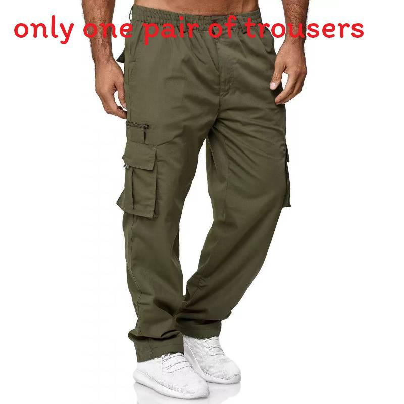 Tactical Pants Mens Cargo Work Pants With Multiple Pockets Durable Polyester For Outdoor Hiking