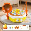 1 Set Chicken Launching Fishing Toy Rotating Turntable Cartoon Chick Bounce Catch Board Game Interactive Toddlers Educational