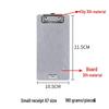 Chuntian Stainless Steel Clipboard with File Clip and Sticky Note Holder, A4/A3 Size