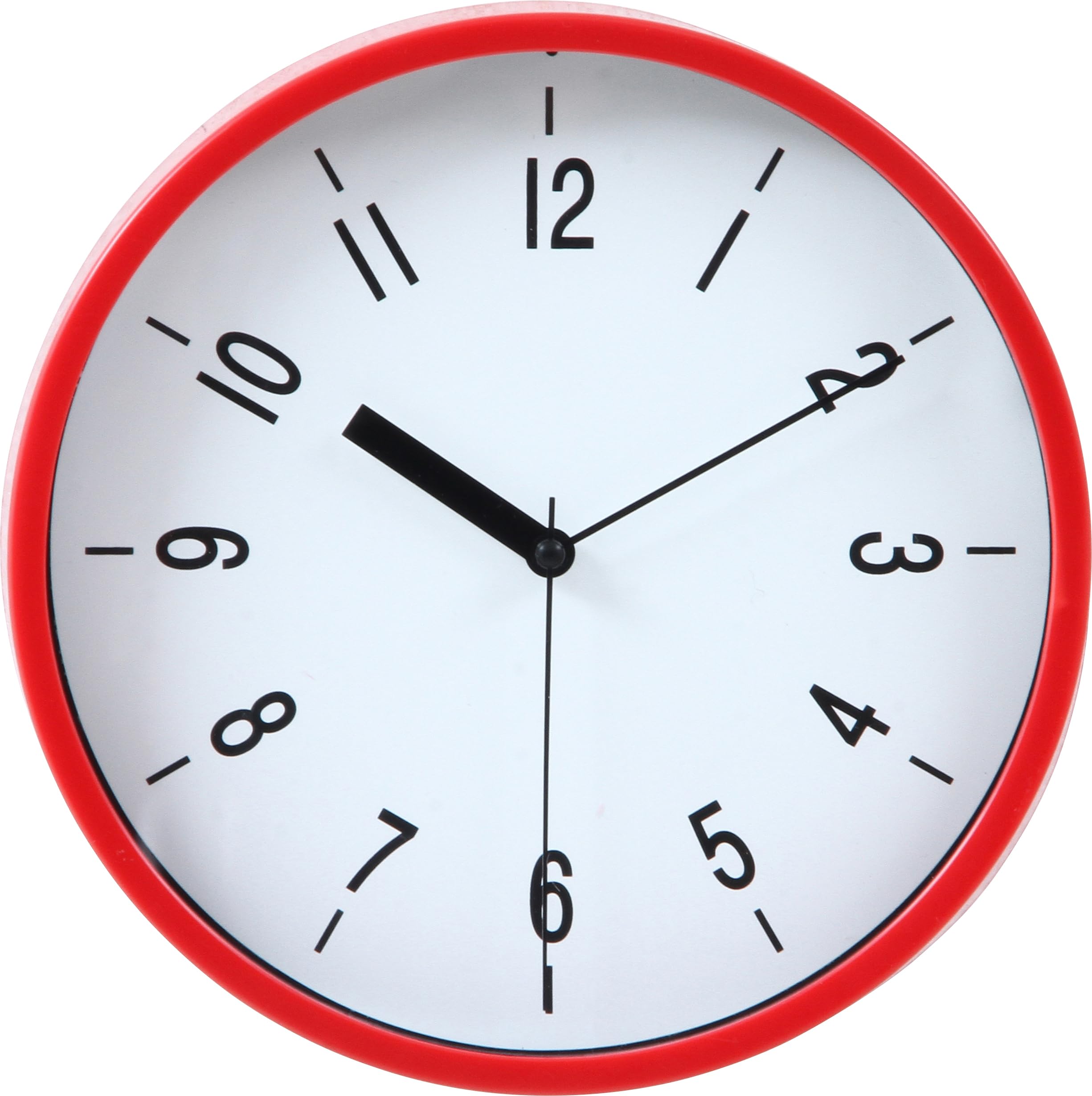 

Fuji Boeki Wall Clock Diameter Red Sweep Continuous Second Hand Silent Harry 99041 22.5cm