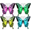 Iron Butterflies Wall Decoration Home Office Living Room Bathroom Indoor Outdoor Metal Wall Art Hanging Animal Ornament Pendant