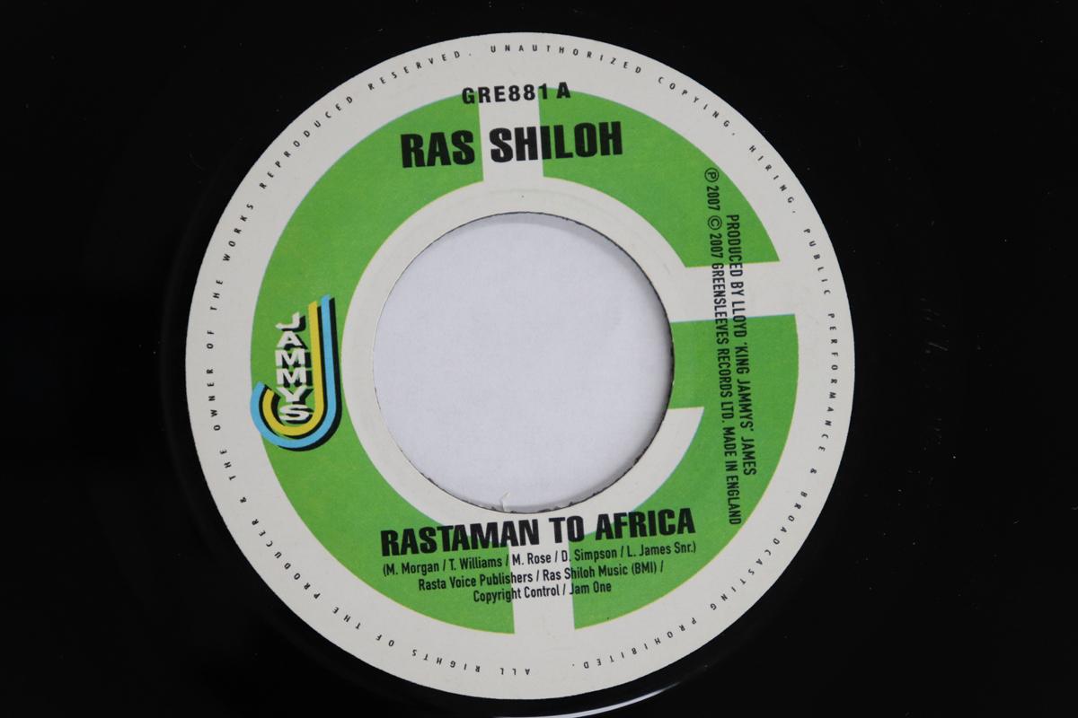 

7inch Record RAS SHILOH / BLACK UHURU - Rastaman To Africa / I Love King Se GRE881 Greensleeves Re 2007 UK Reggae, Ska & Dub Used