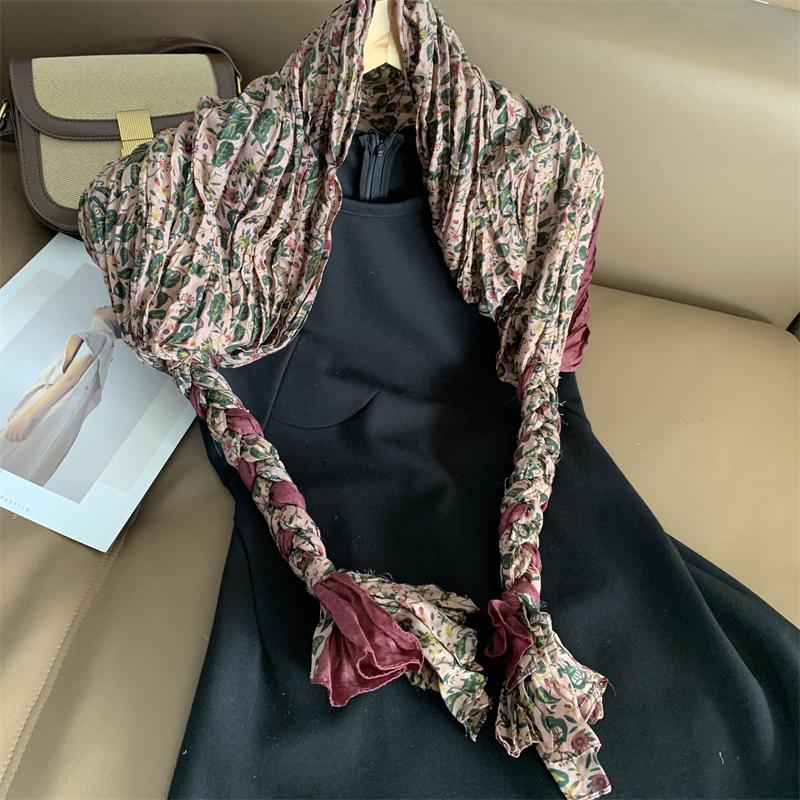 Luxury Brand Autumn Cotton Pashmina Shawl Lady Wrap Warm Winter Scarves Design Print Female Foulard Beach Stoles Scarf