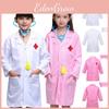 Premium Doctor Coat Fancy Dress Up Costume For Kids With Long Sleeves And Red Cross Pattern