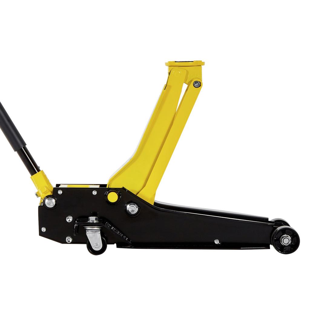 VEVOR Low Profile Floor Jack, 4 Ton Capacity, Steel Racing Floor Jack with Dual Pistons Quick Lift Pump