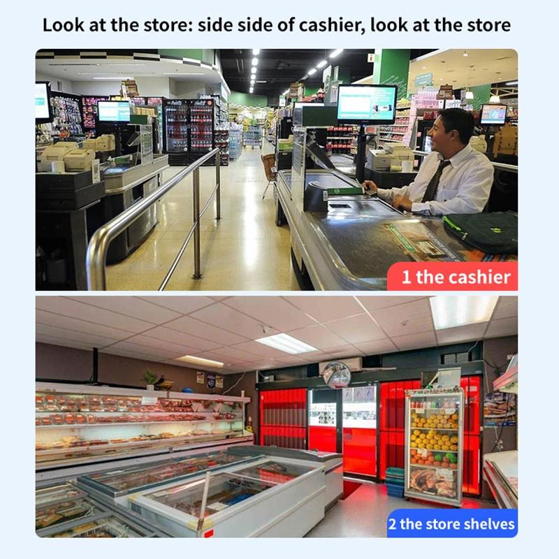 Outdoor Dual Lens 4K Überwachung Home Security CCTV Kamera Drahtlose WIFI IP Kamera Unterstützung Zwei-Wege Audio Eingebautes mikrofon