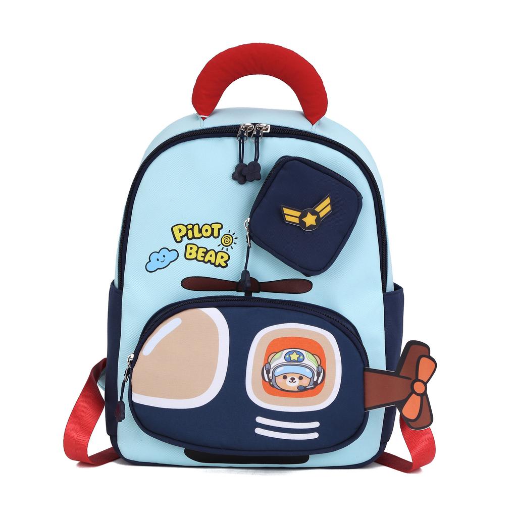 Schoolbag new cartoon car cute children's bag 1-1 years old boys and girls lightweight versatile backpack kindergarten bag