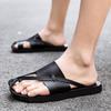 Fashion Summer Fashionable Niche Design of Beach Slippers for Men Flat Heels Quick-drying  Anti-slip Slippers