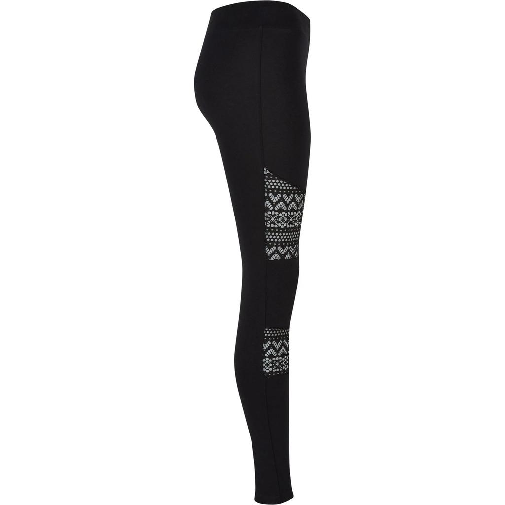 Urban Classics Damen/Damen Leggings mit Häkelspitzeneinsatz
