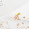 Sparking Gold Plated Charm Beads Dangle Original Snake Fit Copper Bracelet Necklace Beads For Diy Jewelry Women Gift