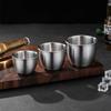 Thickened Stainless Steel Beer Mugs Outdoor Camping Western Coffee Cup Single Layer Cold Drink Water Cups for Home Restaurant