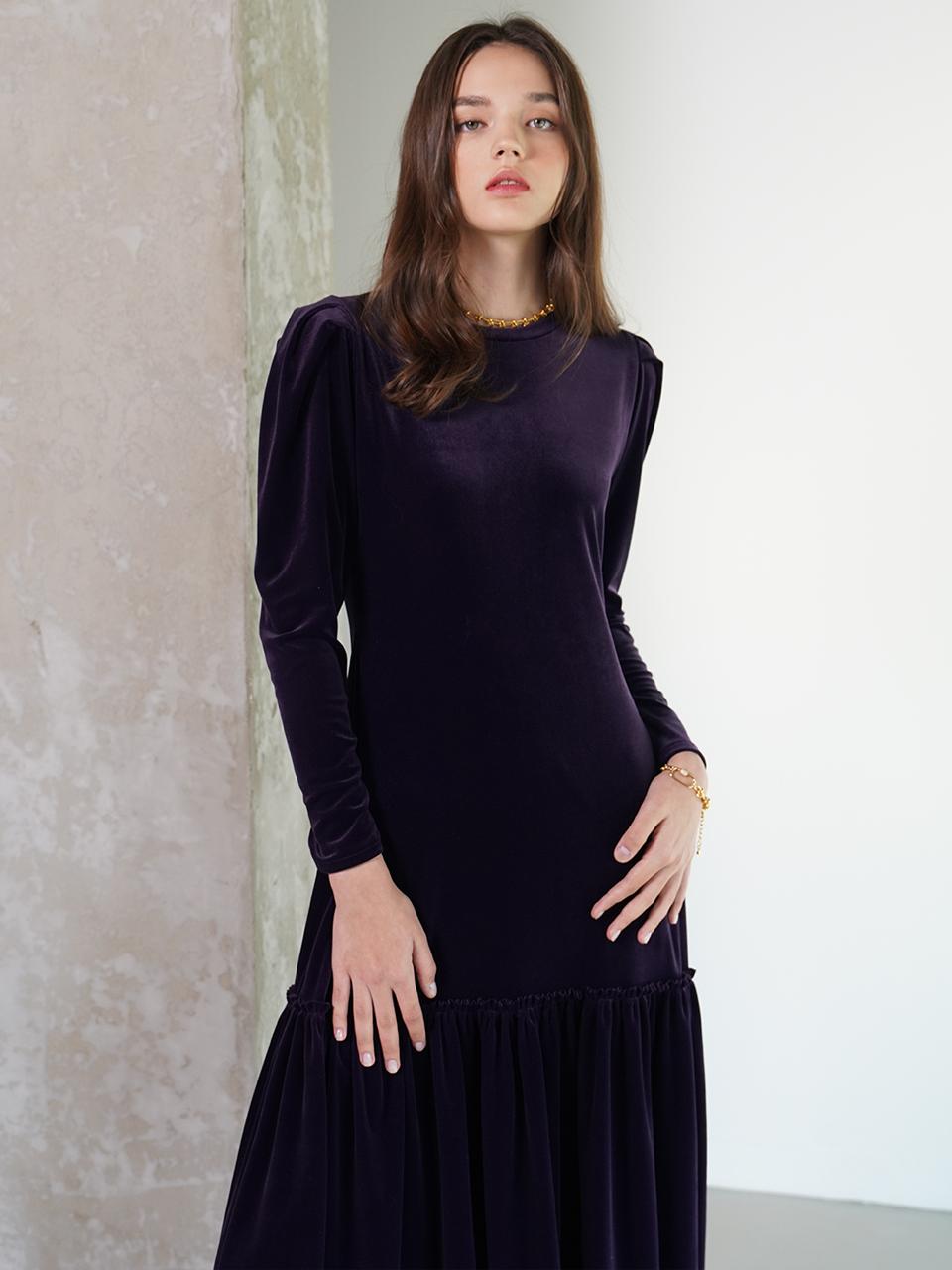 Muse By Rose Alisa Velvet Shirred