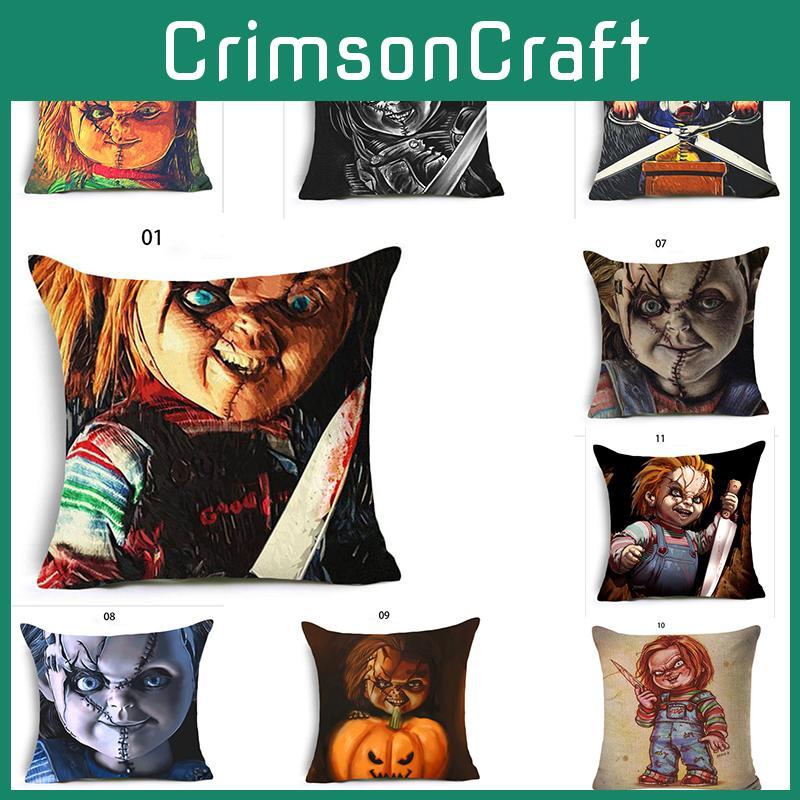 Cozy Halloween Horror Ghost Baby Pumpkin Pillowcase For Festive Sofa Decor
