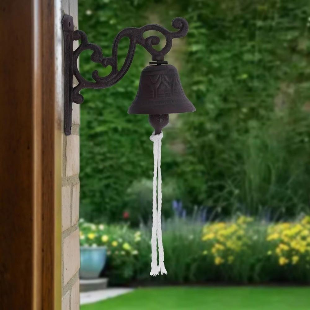 Weatherproof Retro Outdoor Bell Rustic Wall Mounted Bell Decorative Bell  Home Decoration