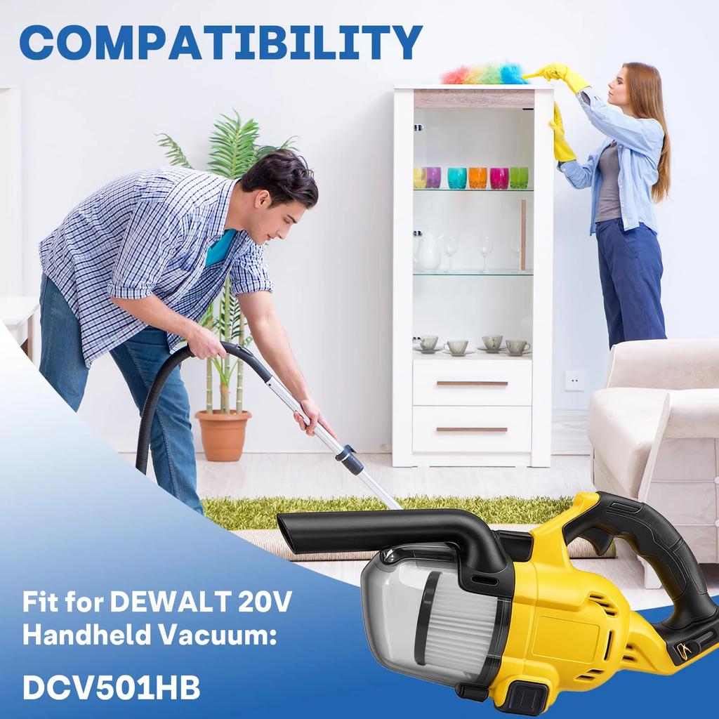DCV5011H Replacement Filters For DEWALT/Makita/Milwaukee Cordless Handheld Vacuum Cleaner Washable Filter