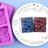 4-cavity Wavy Flower Silicone Handmade Soap Mold Cake Mold DIY Aromatherapy Plaster Mold Essential Oil Soap Mold.