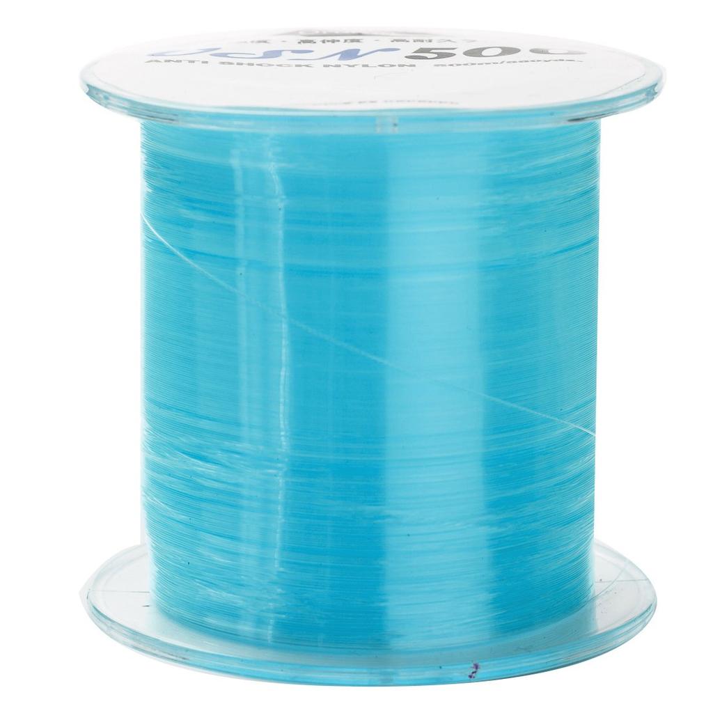 Orurudo Fishing Tackle Nylon Line USN500, Anti-Shock Nylon [Ultra Soft Nylon], High Elongation, High Strength, and Durability, Line Color Blue, Size