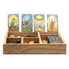 Four Section Tarot Box with Card Holder