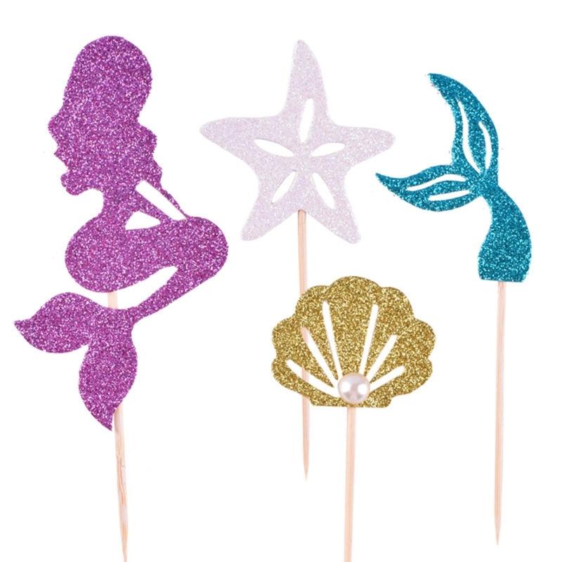 Efficient Cake Decors 4/6 Interchangeable Designs Premium Cardstock Party Essential Quick Assembly For Treat Displays