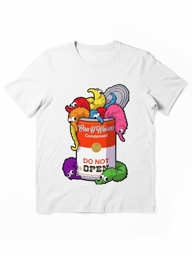 Worms Can O' Worms on a String ~ Do Not Open Essential T-Shirt