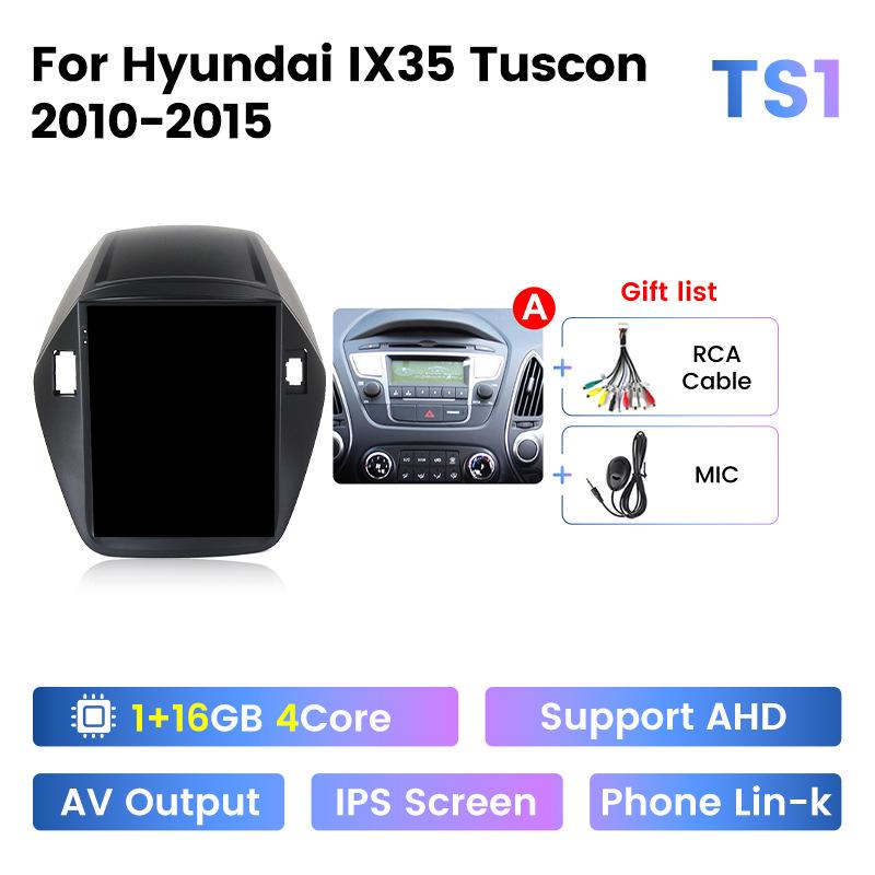 Compatible with 2010-2015 Hyundai IX35 Vertical Screen Android Navigation System for Reverse Imaging.