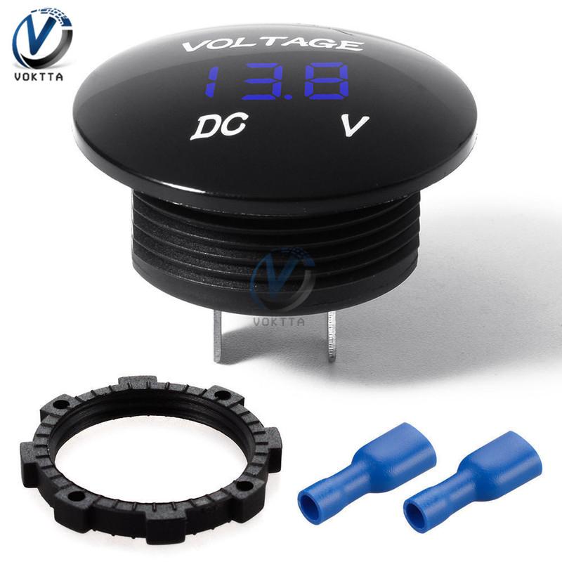 DC 5V-48V LED Digital Voltmeter Ammeter Car Motocycle Voltage Current Meter Volt Detector Tester Monitor Panel Display Voltmeter