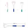 2Pcs Tongue Cleaner Bad Breath New Hot Away Hand Scraper Brush Silica Handle Oral Hygiene Dental Care Cleaning Tongue Scraper