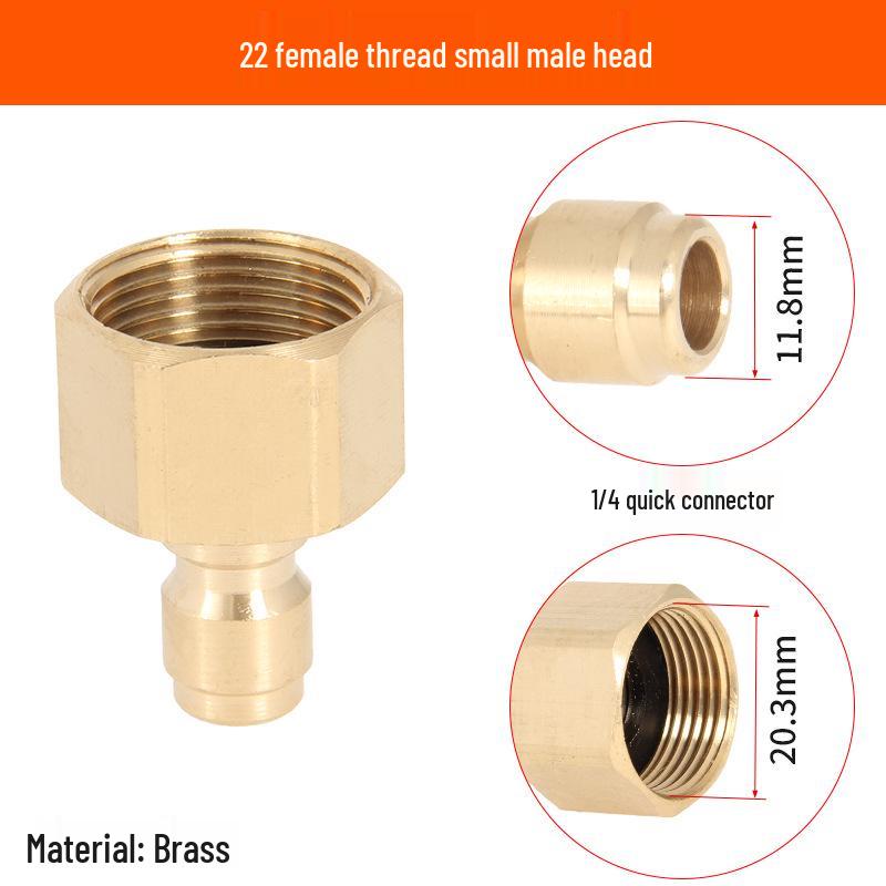 2-Point Brass Quick Connect High-Pressure Water Gun Hose for Car Washing and Cleaning 380.