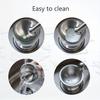 Stainless Steel Mortar And Pestle Set Kitchen Spice Grinder Pill Crusher With Lid Heavy Duty Pesto Powder Herb Bowl