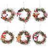 3Pcs High Quality Pendant Tree Ornaments Decor Accessories Hanging Ornament Snowman Elk Circular Pinecone Holiday Decorations Home Decorations