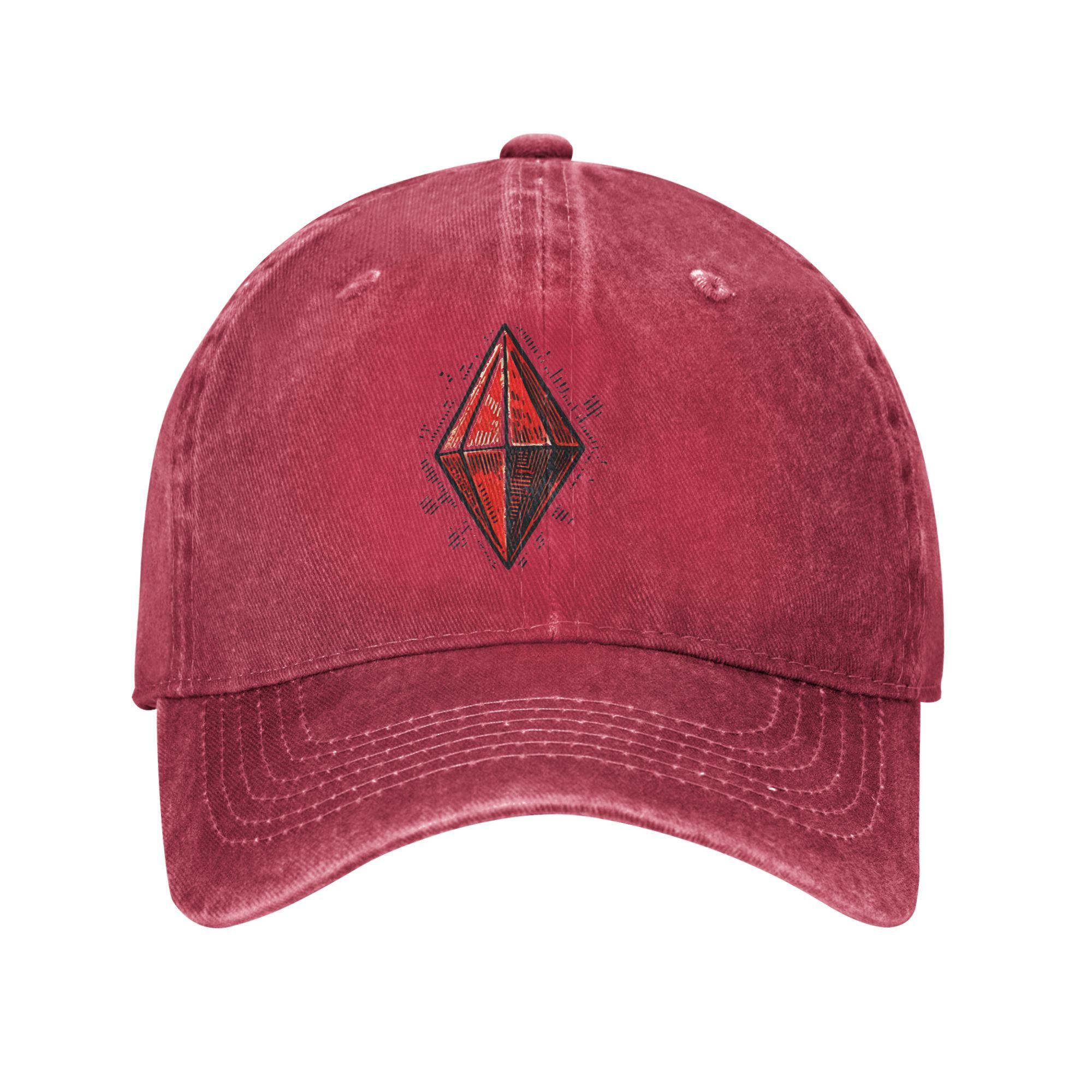 Baseball Cap The Sims Plumbob Spring Casual Hip Hop Hats Women Unisex Custom DIY Kpop Rock Adjustable Baseball Caps One Size