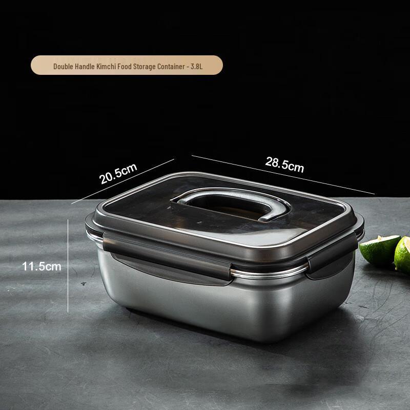 304 Stainless Steel Food Storage Container with Handle
